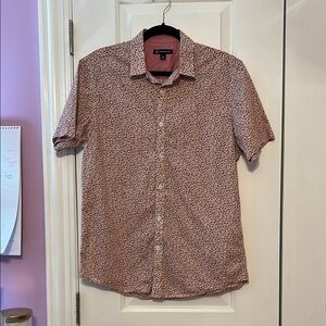 INC International Concepts Red Casual Button Down Shirt